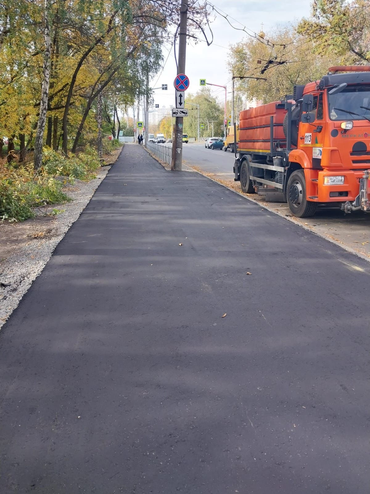 Пензенцам ответили, почему на проезжей части вкопан столб