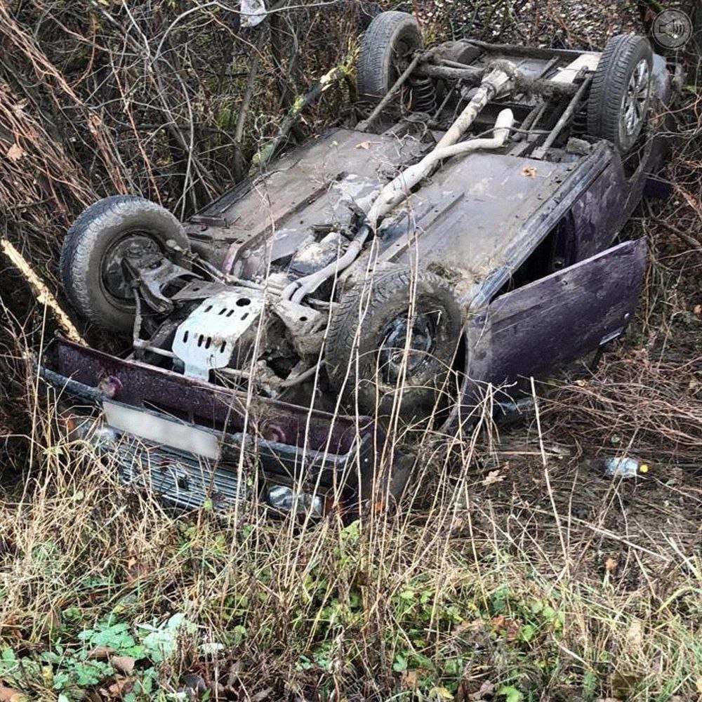 В пензенской Чаадаевке «семерка» улетела в кювет