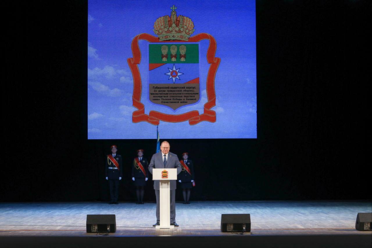 Олег Мельниченко напутствовал юных кадетов, давших торжественное обещание