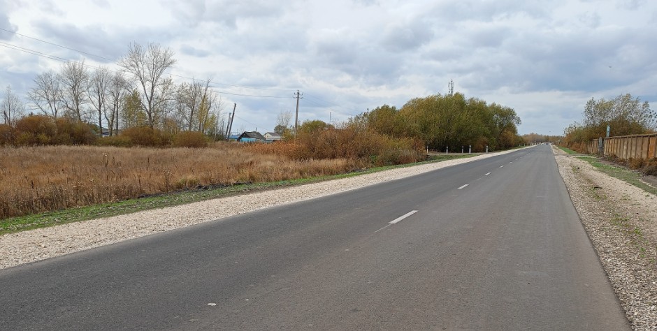 В Колышлейском районе завершился ремонт дороги в рамках нацпроекта