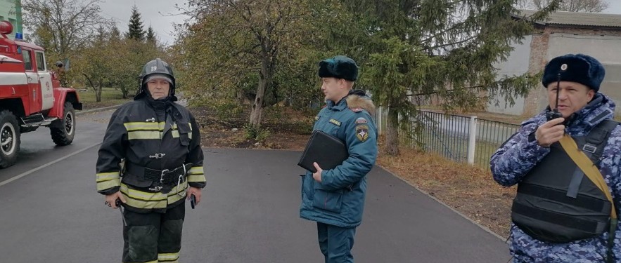 В Пензенской области ученики сельской школы отработали план действий при обнаружении взрывчатки