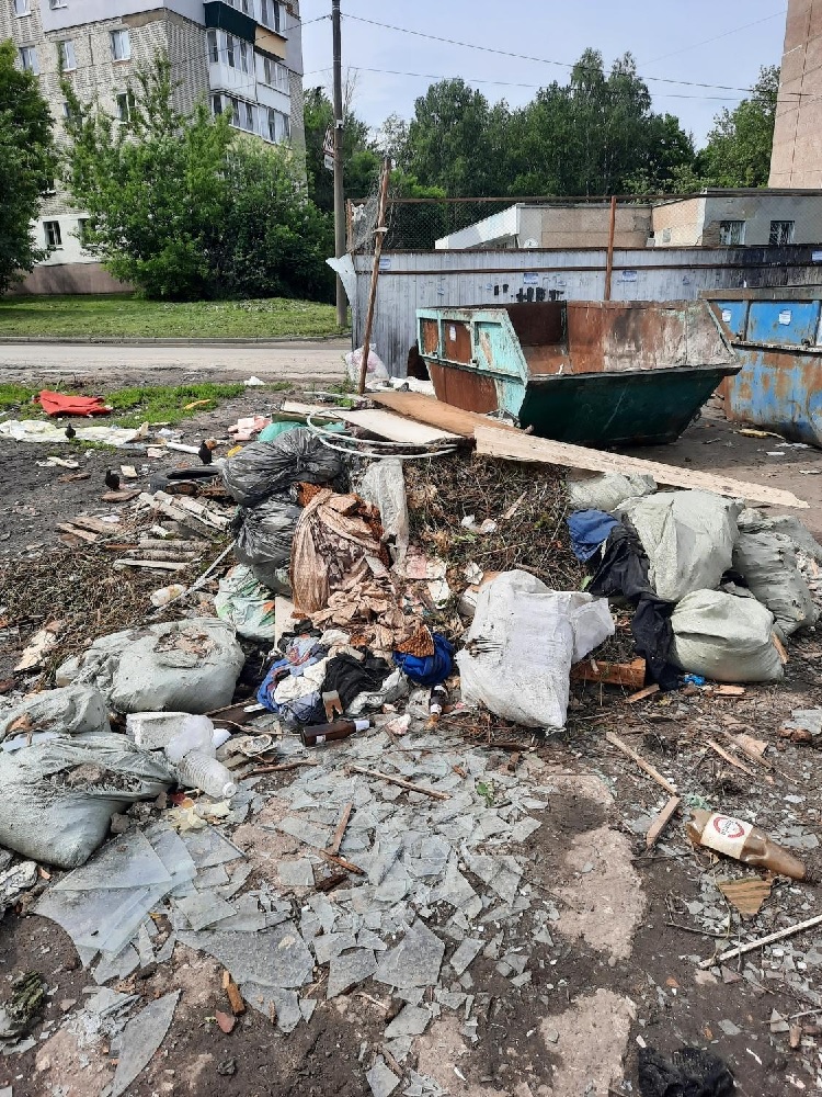 Пензенец незаконно скинул строительные отходы рядом с мусорной площадкой