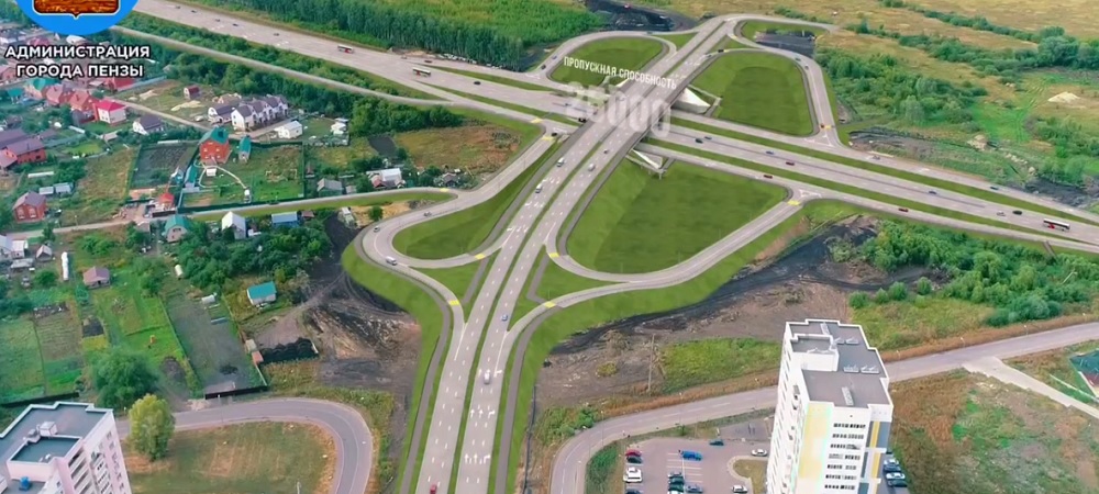 В Пензе транспортную развязку на 624-м километре трассы М5 завершат в 2024 году