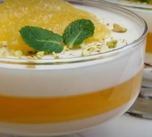 Панна-котта из тыквы с мускатным орехом и апельсином