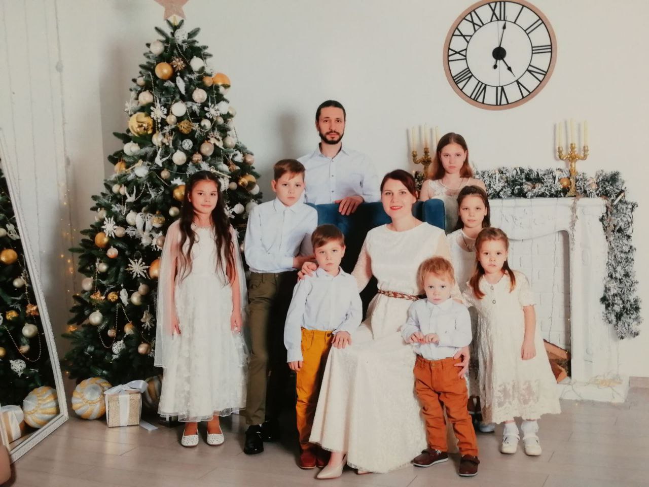 Ольга Чистякова помогла семье с 8 детьми