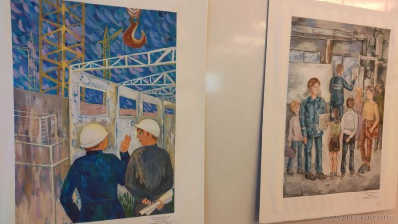 В Пензе прошла выставка юных художников «Славен человек трудом»
