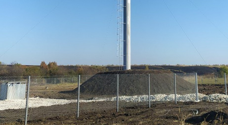 В Нижнеломовском районе раньше срока построили водонапорную башню