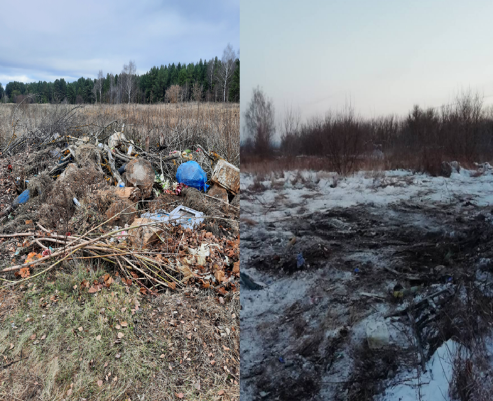 В Лунинском районе ликвидировали гору мусора
