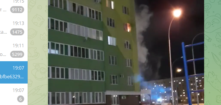 В новостройке на Антонова произошел серьезный пожар