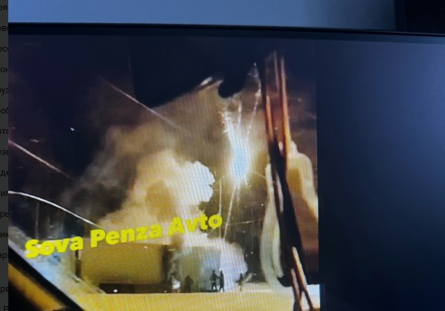 В Городищенском районе загорелась фура