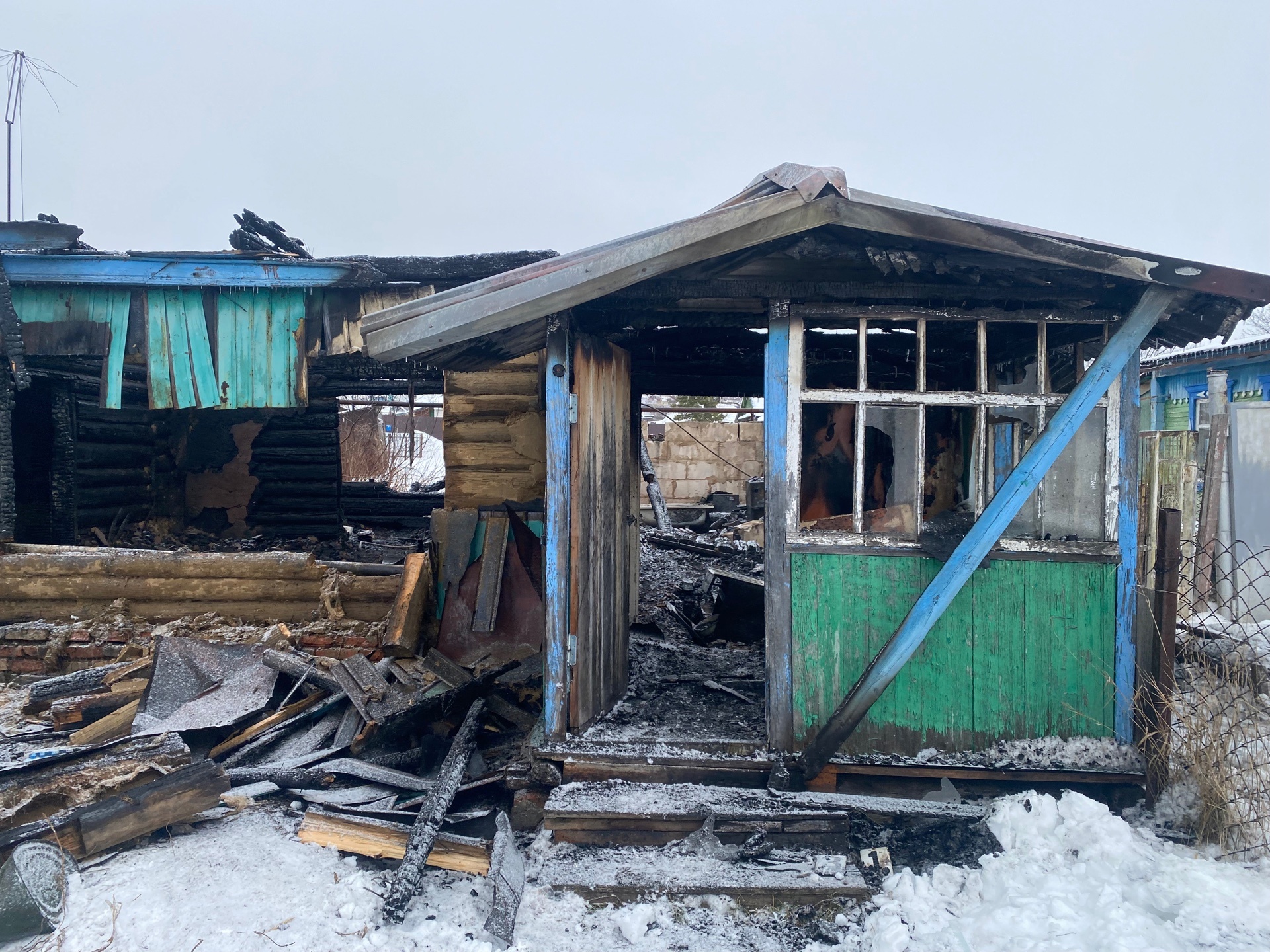 В Каменке в ночном пожаре погиб мужчина