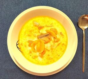 Суп с семгой за 10 минут