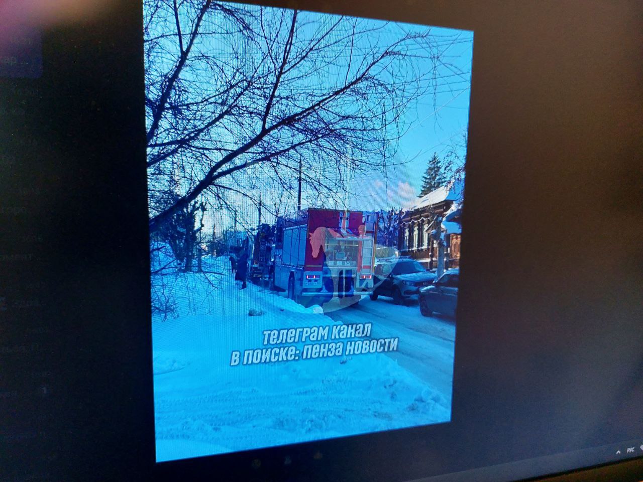 В Пензе в двухэтажном доме на Ключевского вспыхнул пожар