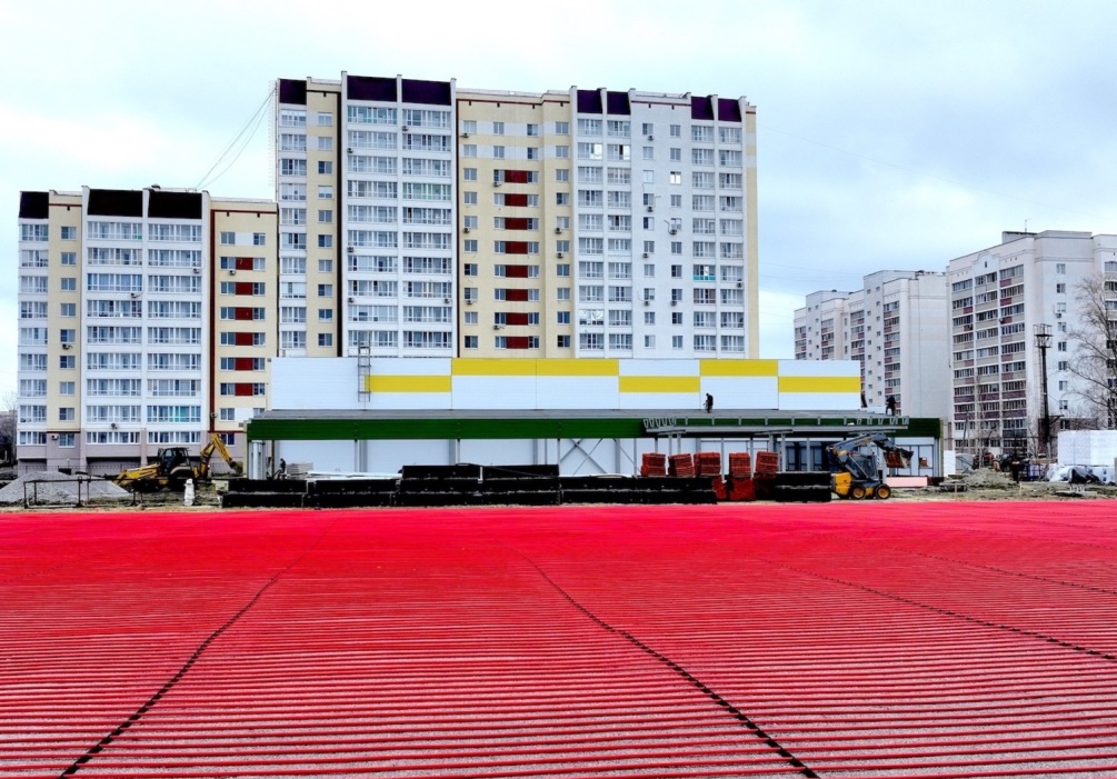 В Пензе строительство ФОКа игровых видов спорта подходит к концу