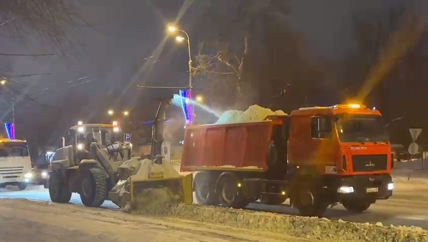В Пензе с городских улиц вывезли 3300 кубометров снега