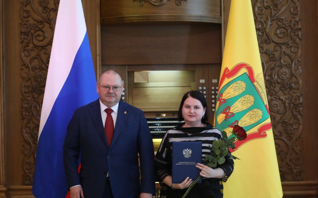 Президент РФ Владимир Путин наградил Ольгу Чистякову за общественную деятельность