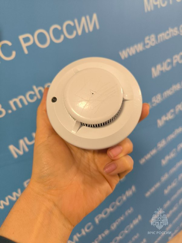 В Башмаковском районе извещатель спас семью с тремя детьми от смерти