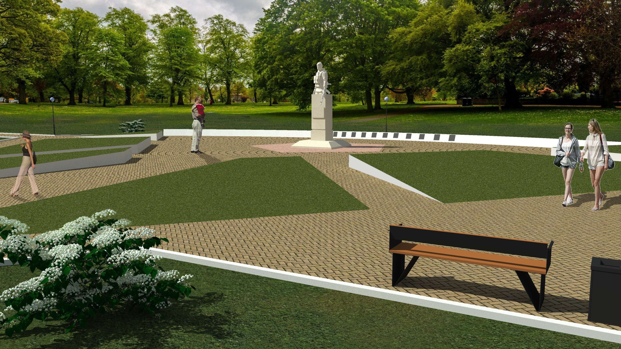 В Каменке нашли подрядчика для благоустройства сквера Воинов-интернационалистов