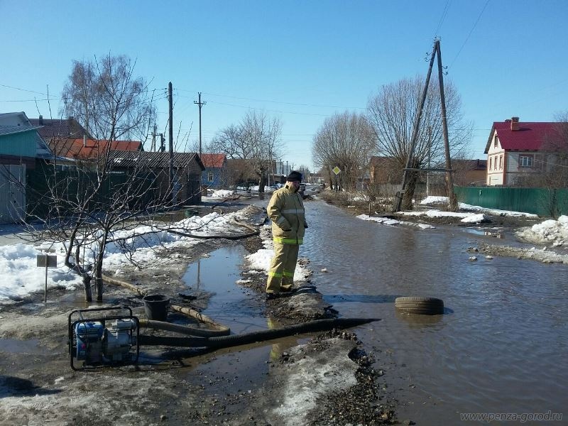 В Пензе составили перечень участков, где ждут подтопление