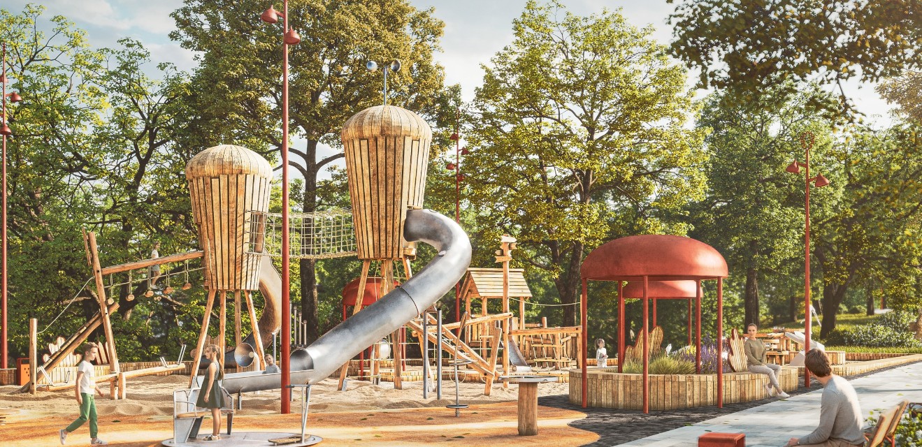 В пензенском парке Белинского появится огромная детская площадка