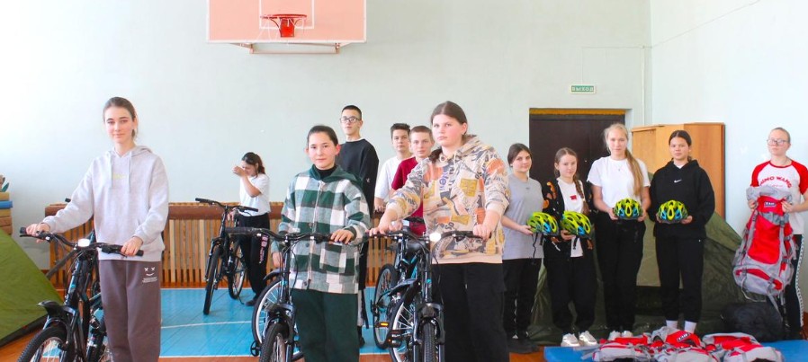 В Лунинской школе открылось объединение «Юные велотуристы»