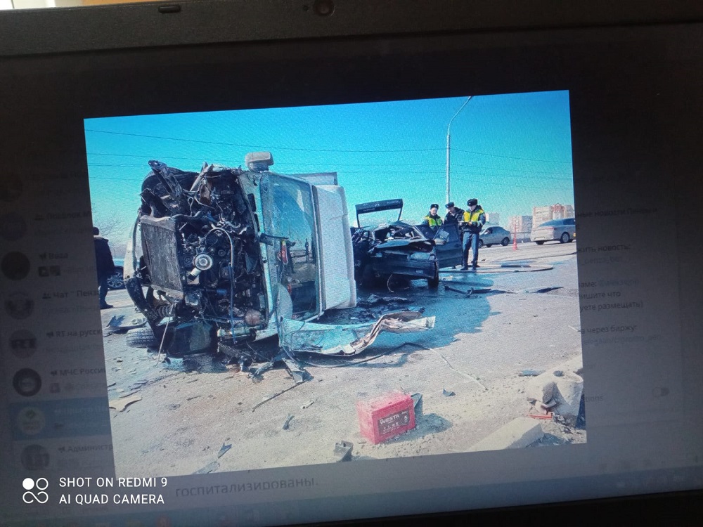 В Пензе произошло жёсткое ДТП