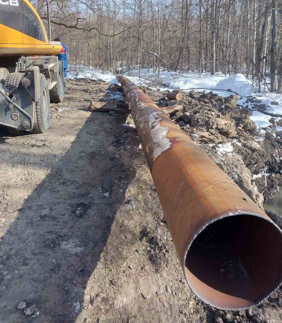 В Пензе на улице Измайлова отремонтировали напорный коллектор