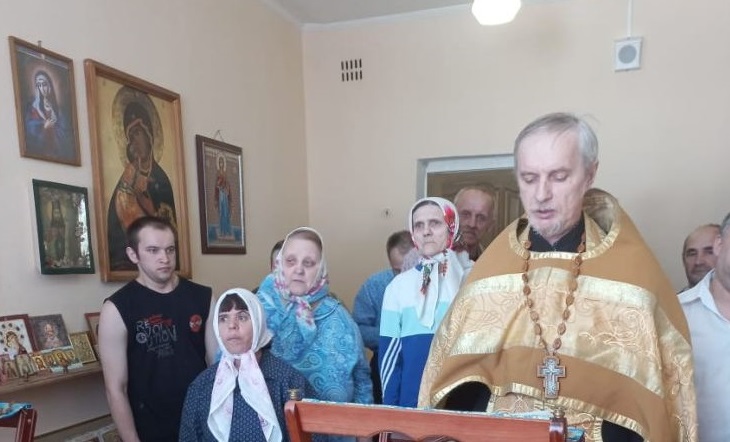 В Мокшанском психоневрологическом интернате прошло таинство Соборования