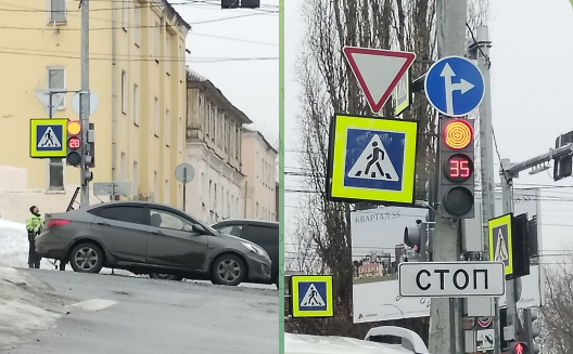 В Пензе заработал светофор на перекрестке Володарского и Кураева