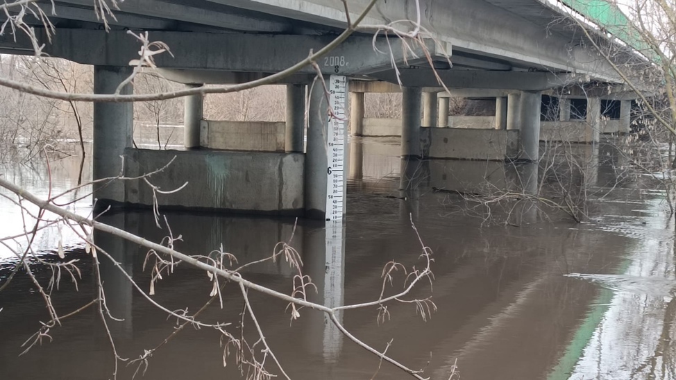 В Сердобске уровень воды в реке превысил пять метров