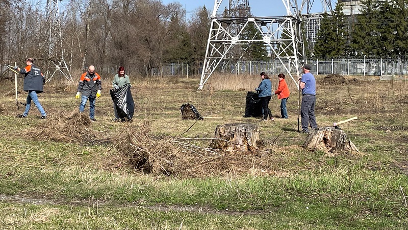 В Пензе очистили берег Суры в районе плотины ТЭЦ-1