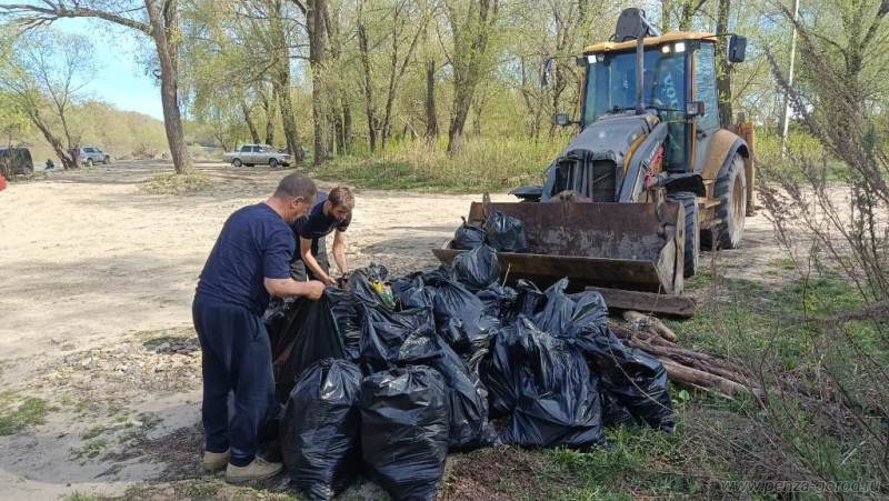 В Пензе в рамках общегородского субботника вывезли 540 кубометров мусора