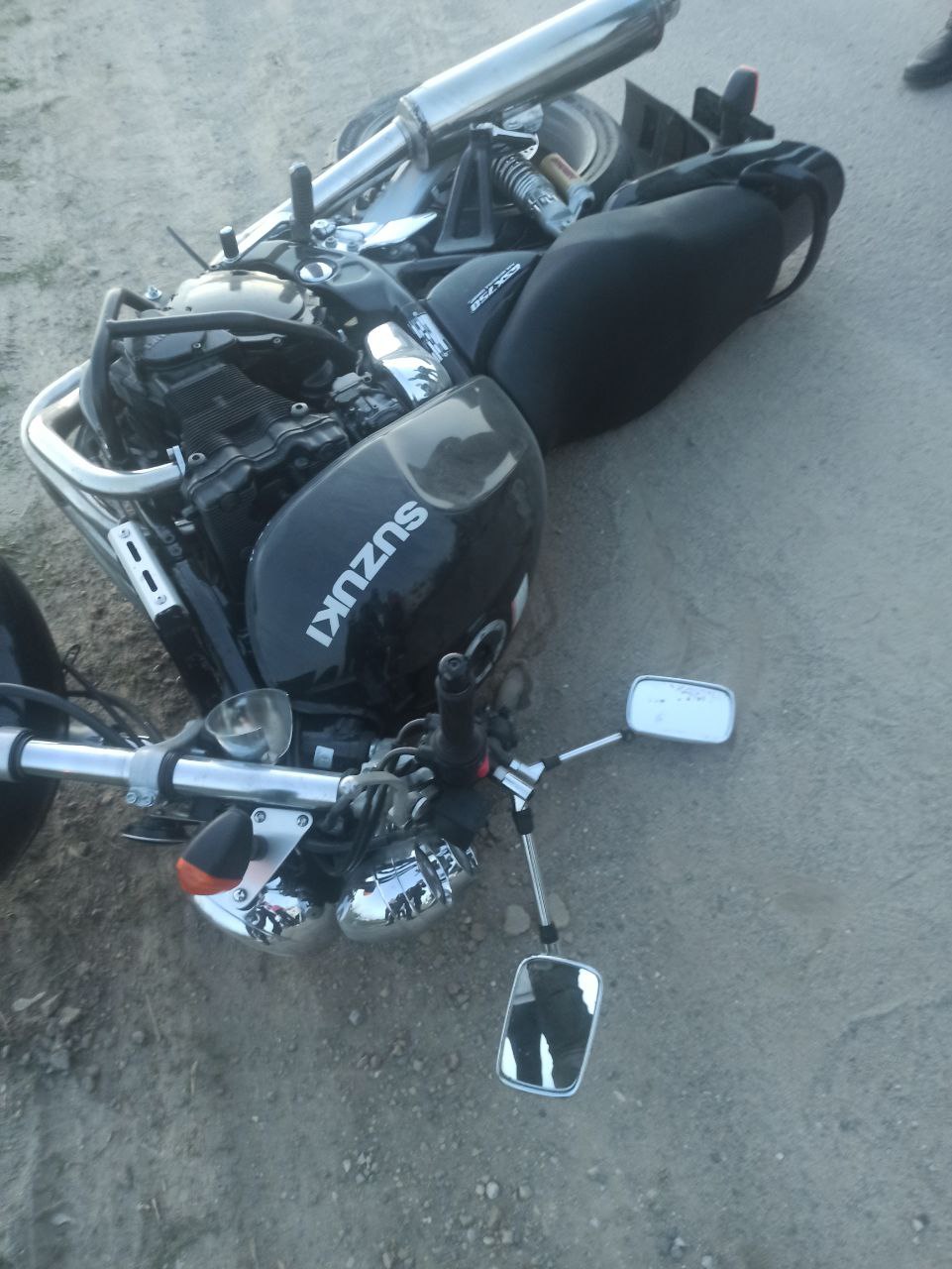 В Городищенском районе мотоциклист едва не погиб из-за ямы