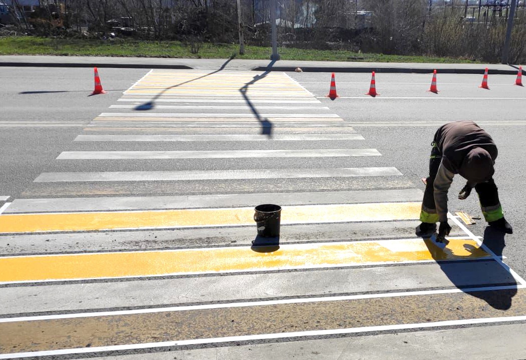 В Пензе приступили к восстановлению дорожной разметки