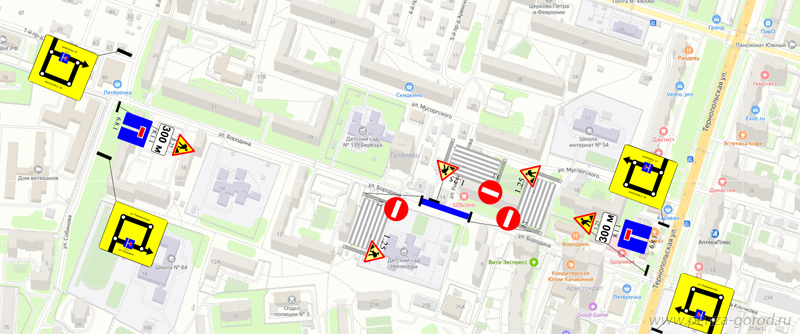 В Пензе временно перекроют улицу Бородина