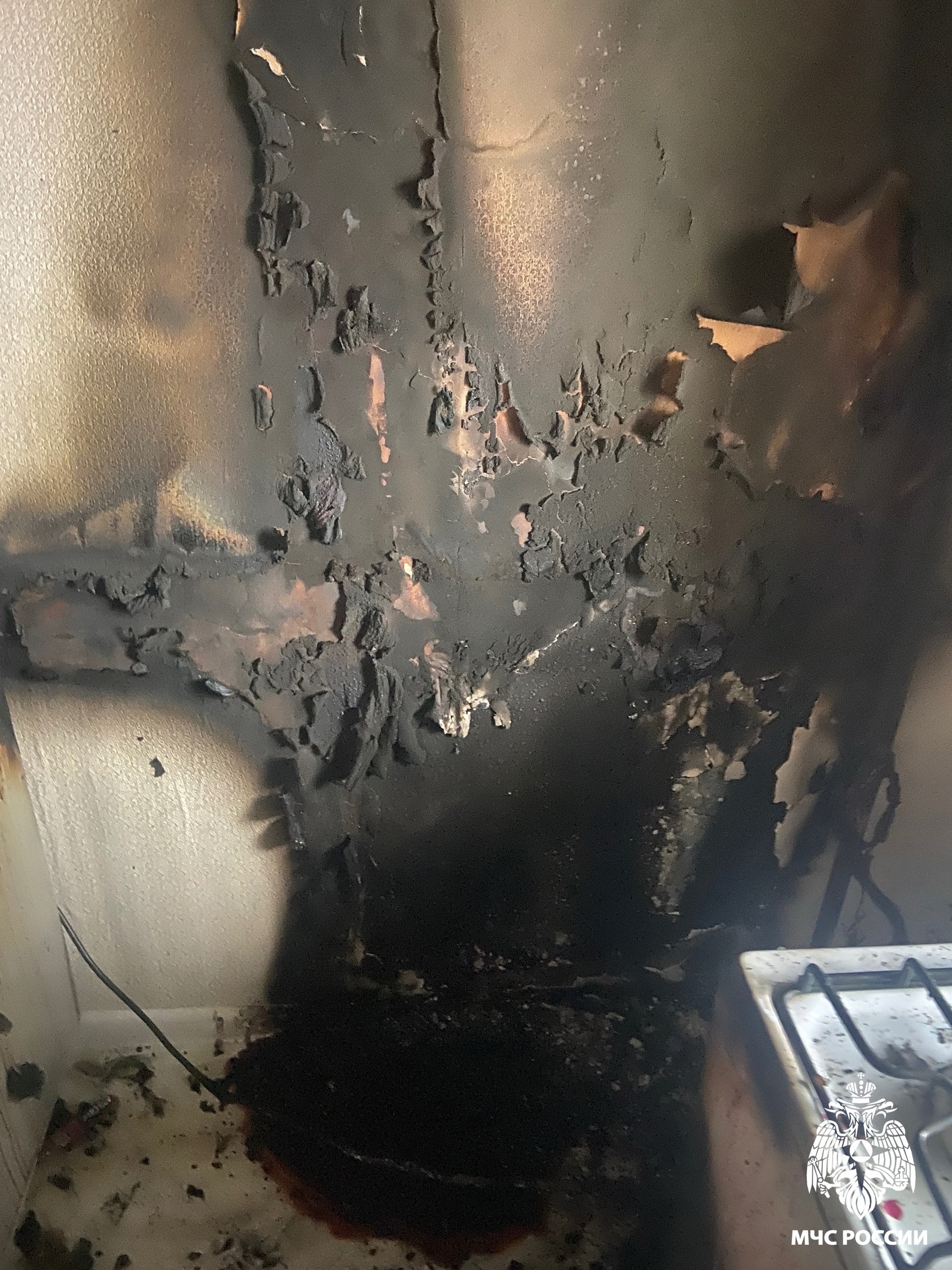 В Кузнецке 10 человек тушили пожар в квартире на улице Минская