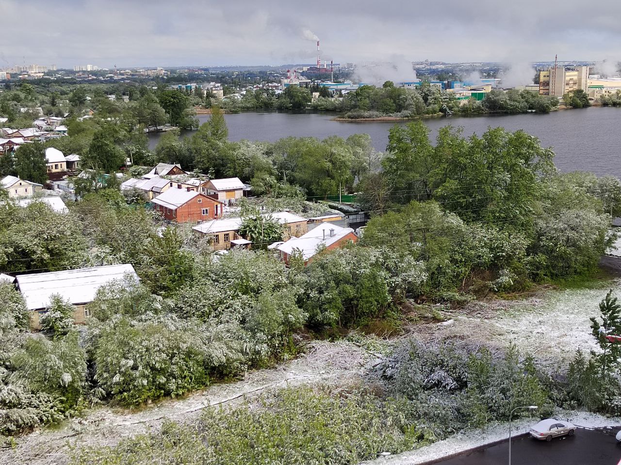 В Пензенской области 9 мая пошел снег