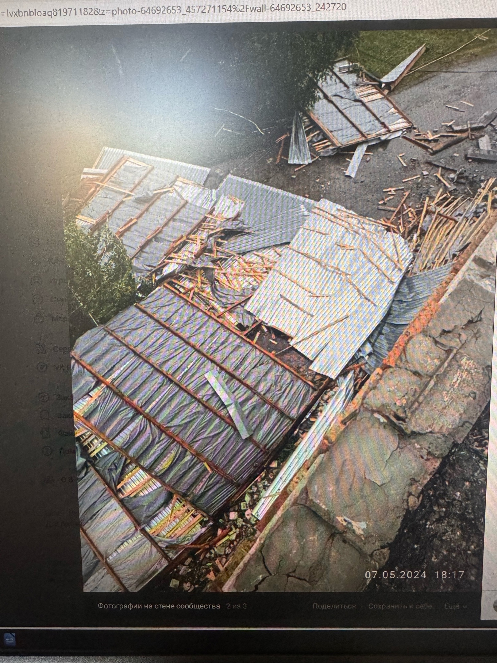 В Пензенской области районная больница осталась без крыши после урагана