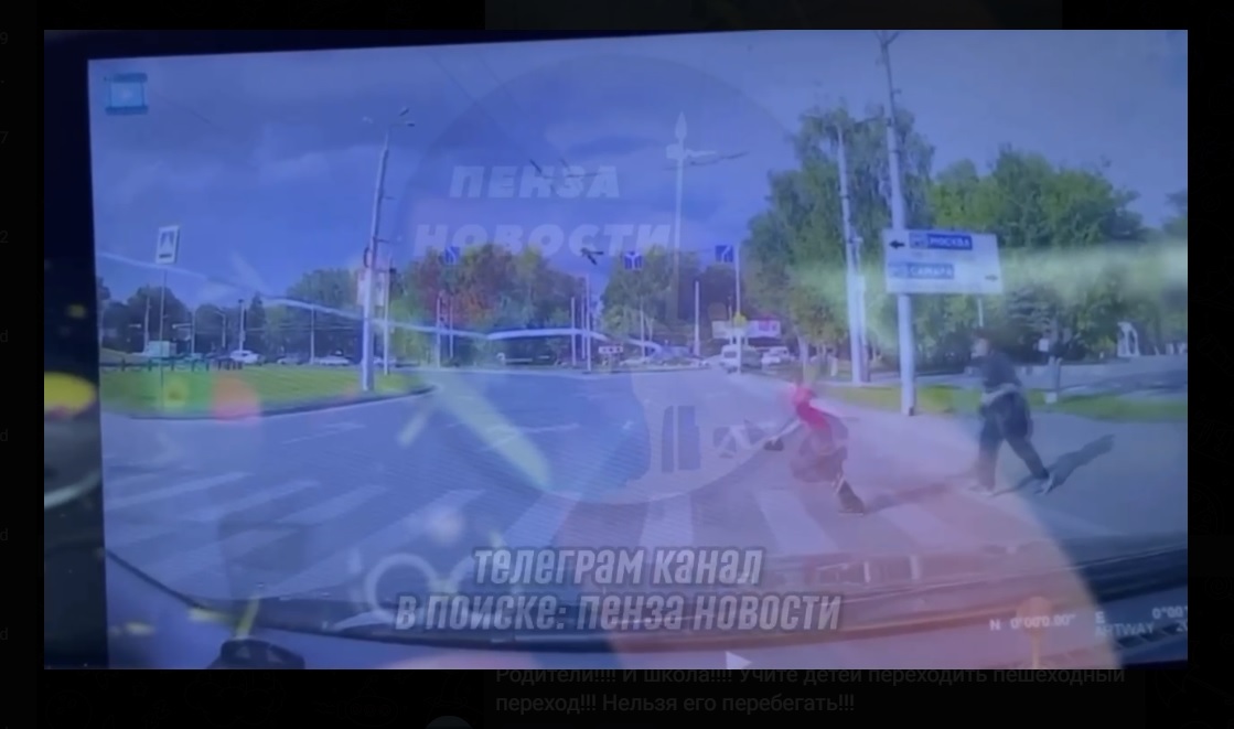 В Пензе у памятника Победы водитель сбил ребенка и попытался скрыться