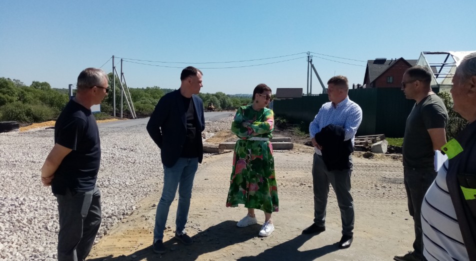 Строительная готовность новой дороги в дальнем Арбеково составляет 35%