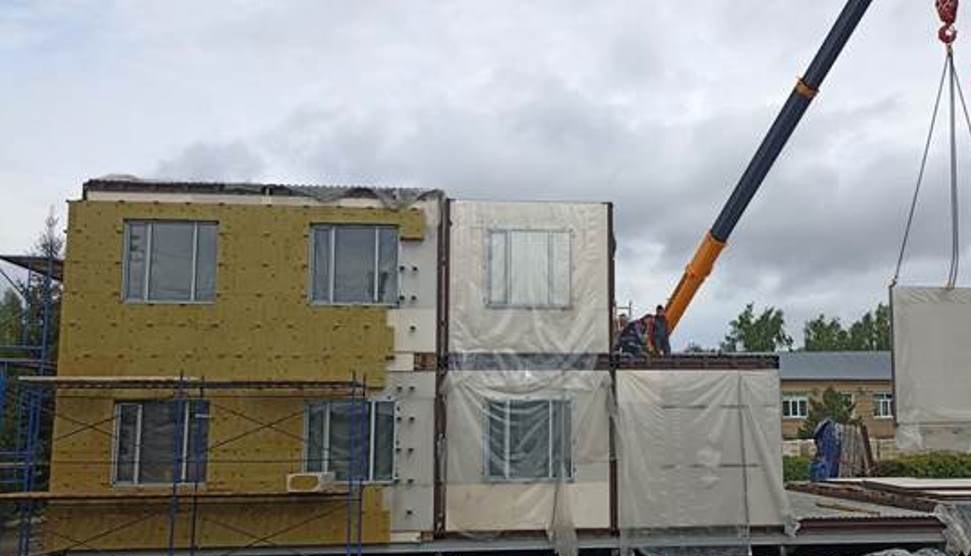 В Земетчинской районной больнице возводят корпус сосудистого отделения