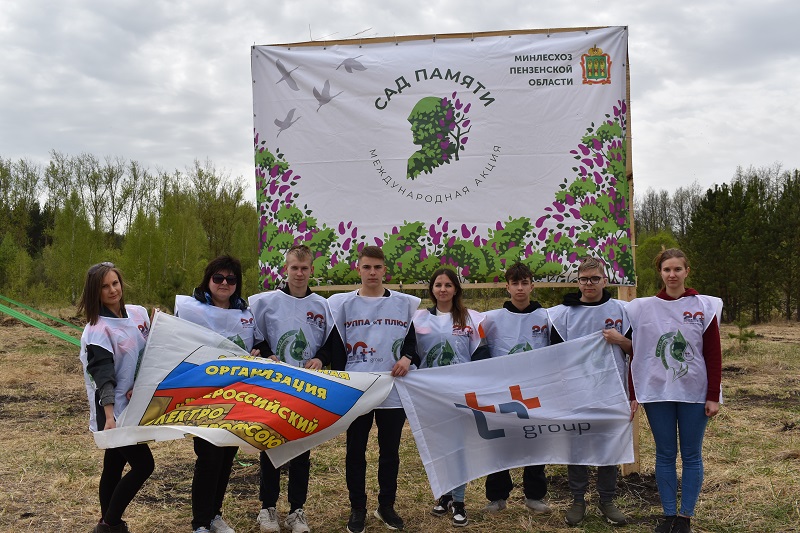 В Пензенской области энергетики приняли участие в акции САД ПАМЯТИ