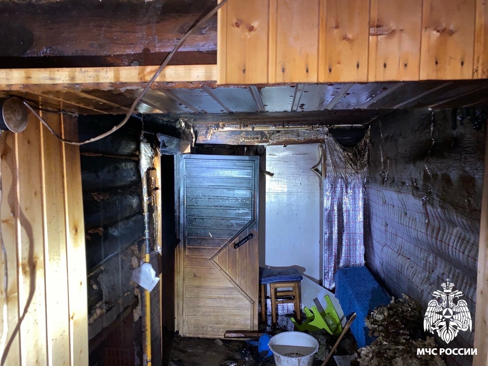 В Кузнецком районе пожар охватил баню