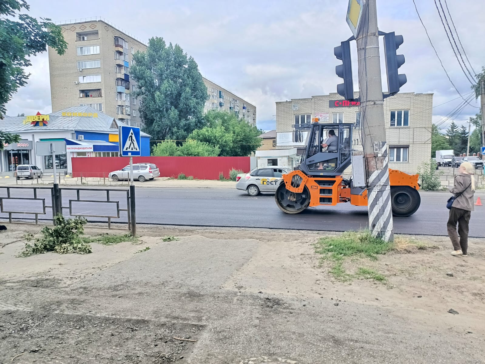 В Кузнецке начали ремонт дороги по улице Белинского