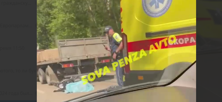 В пензенских Ахунах произошло смертельное ДТП с мотоциклистом