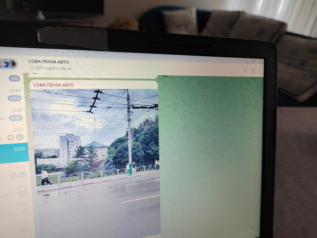 В Пензе сильный ветер оборвал троллейбусную линию