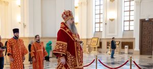 Митрополит Серафим совершил литургию в память Собора новомучеников Бутова