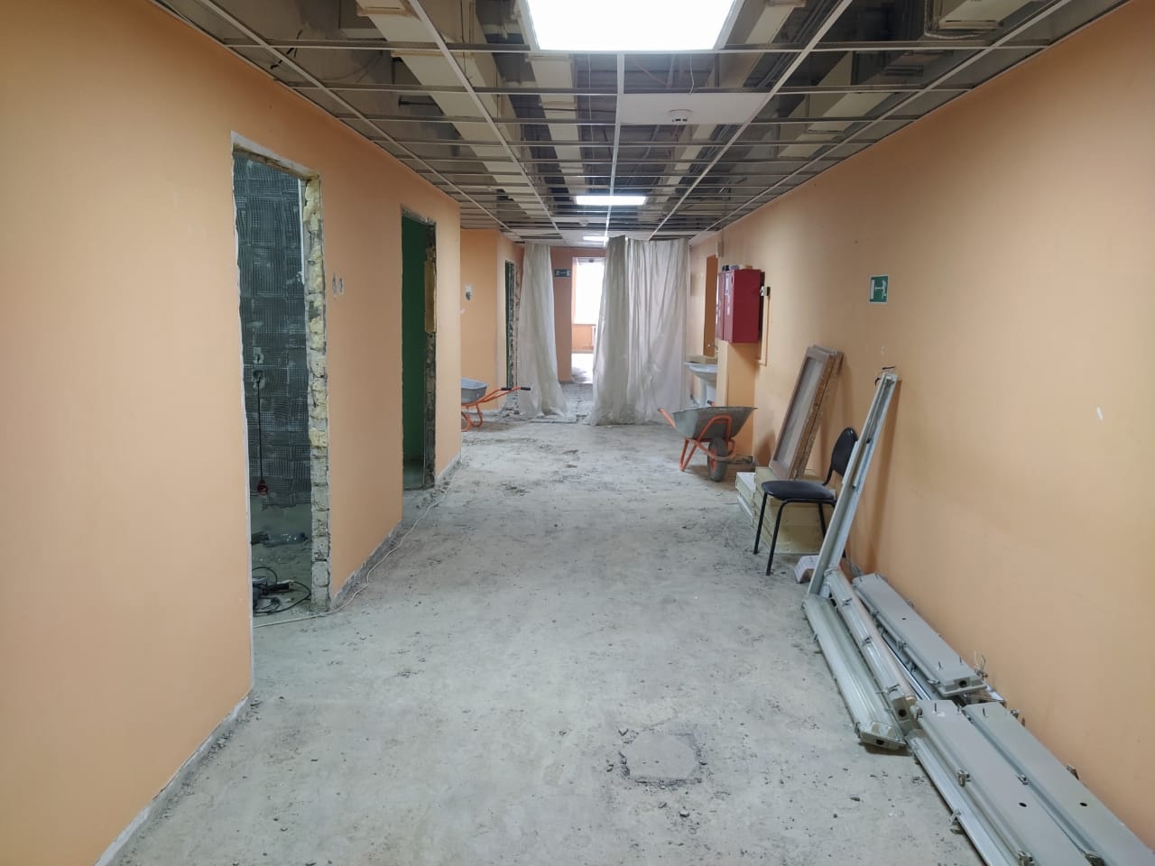 В Пензе начали ремонтировать открытый в 2018 году гериатрический центр