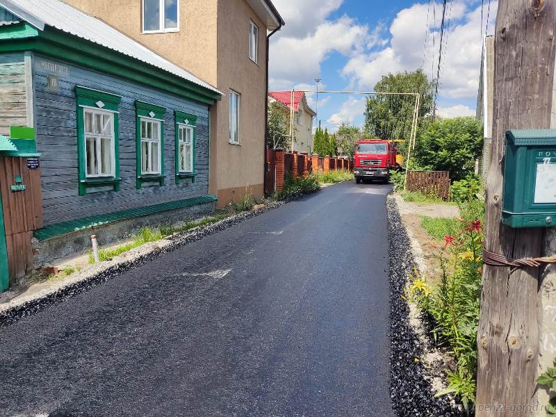 В Пензе с начала года асфальт обновили на 45 объектах