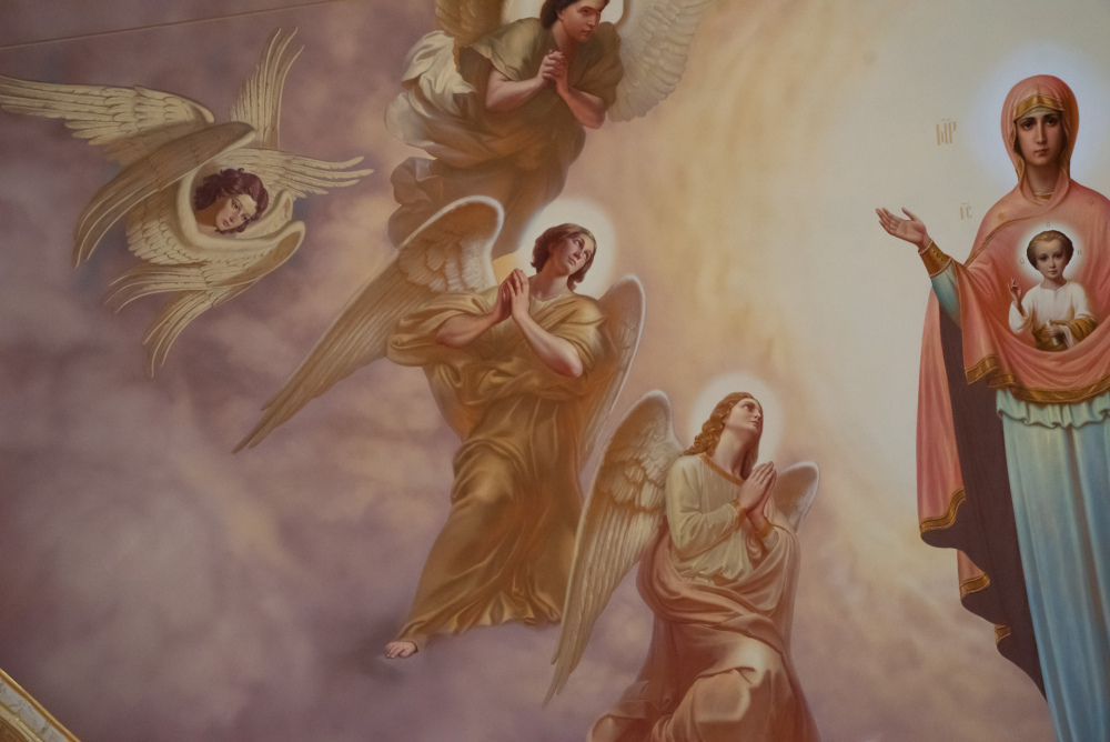 Пензенцам показали роспись главного алтаря Спасского кафедрального собора